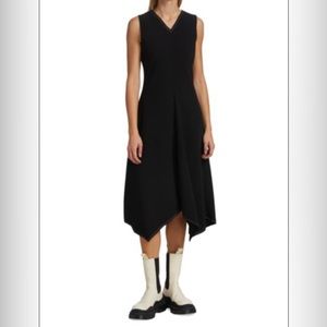 Proenza Schouler Raw Hem Asymmetrical Midi Dress size 6. WORN ONCE.